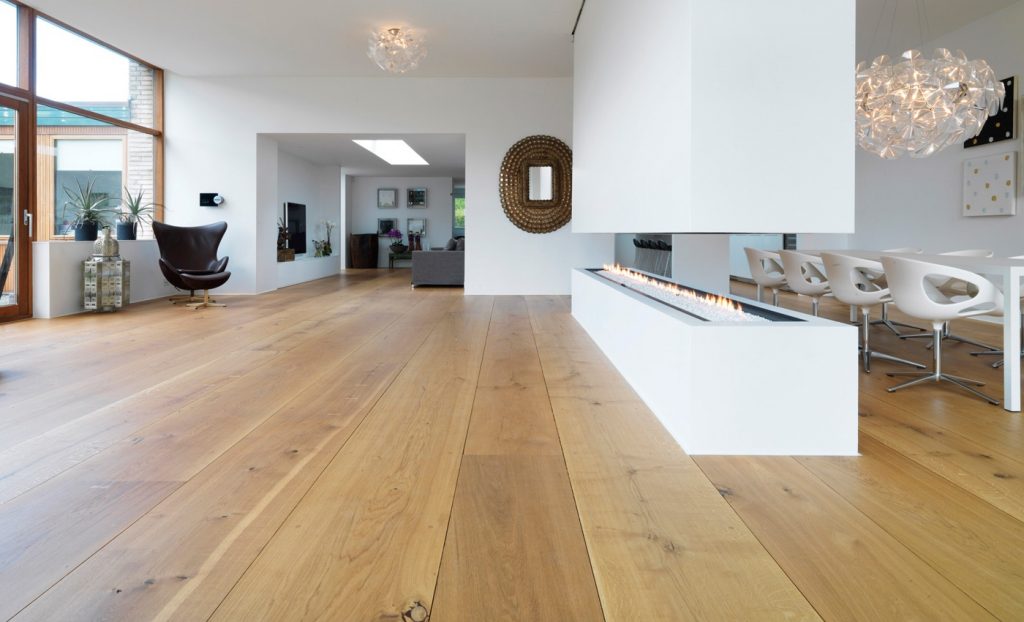 Interior wooden flooring
