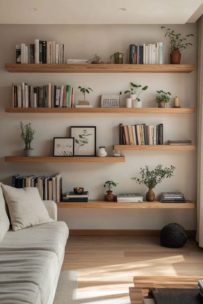 Belgian styles woodeb shelves