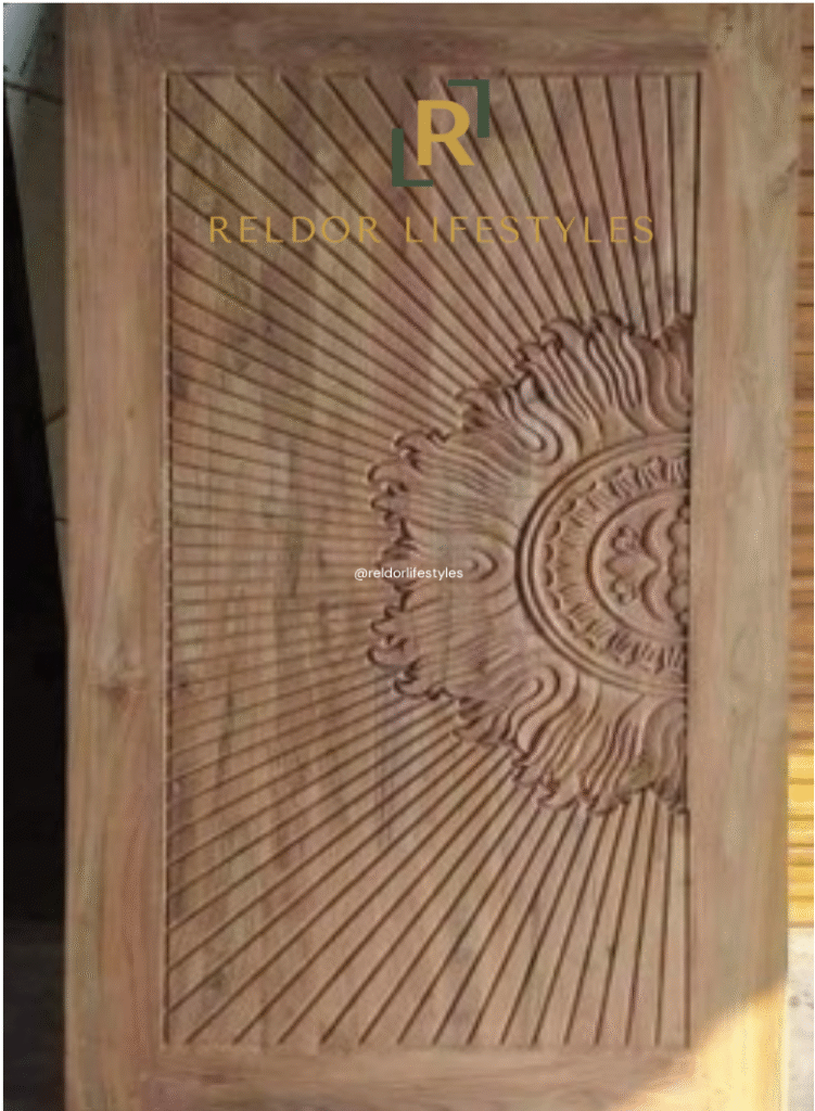 Carved teak door- Reldor