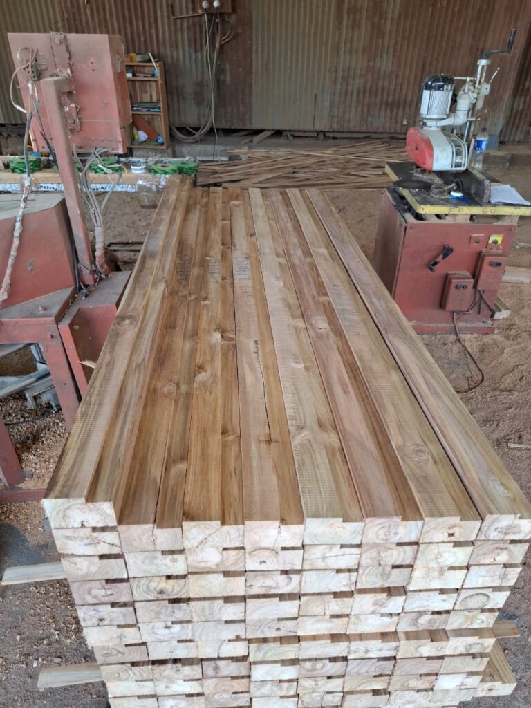 Door frames in making