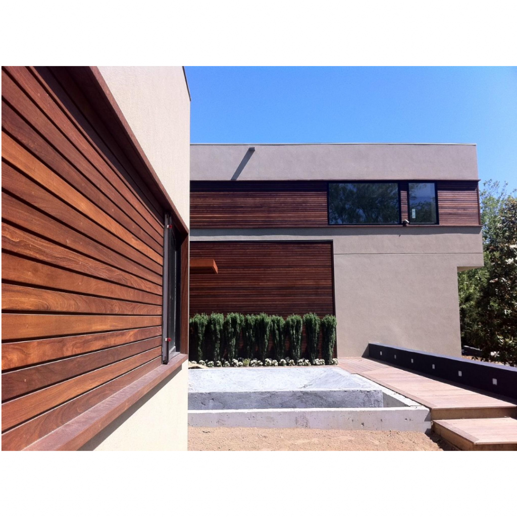 Exterior wood cladding
