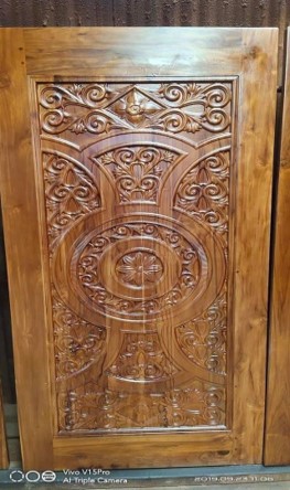 Custom African Teak Wood Doors - Reldor