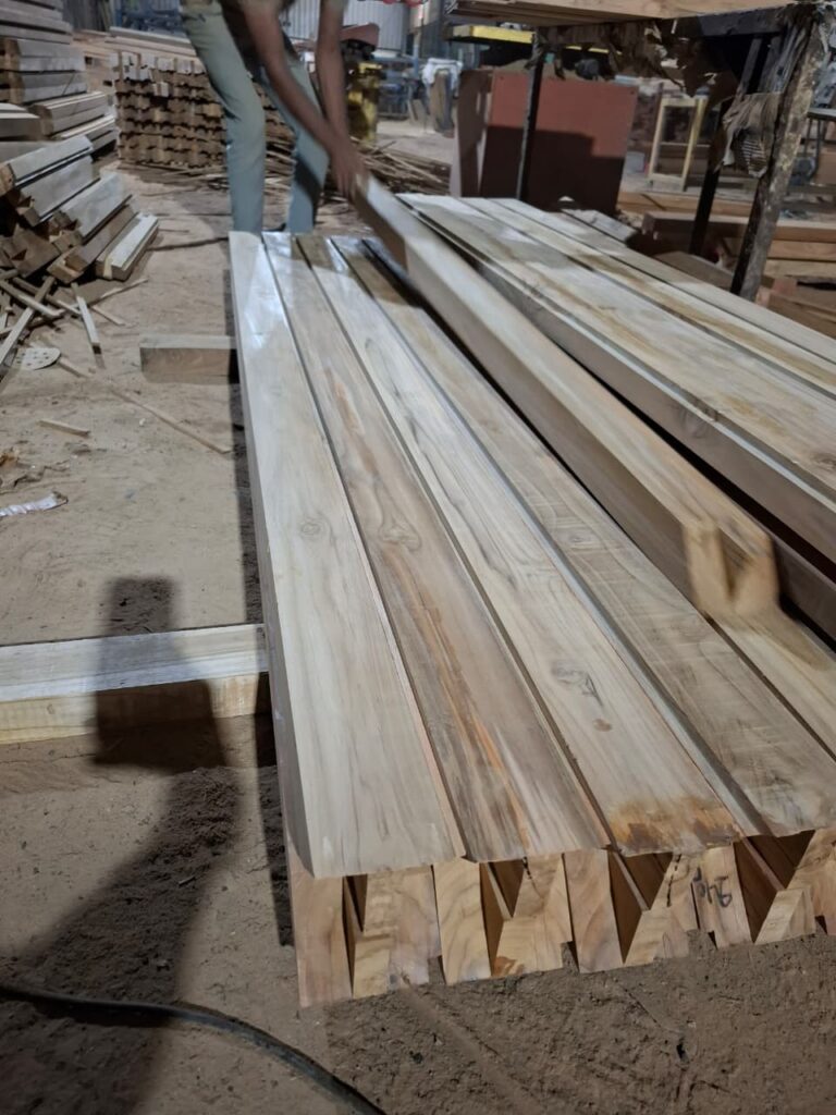 Customized wood door frame